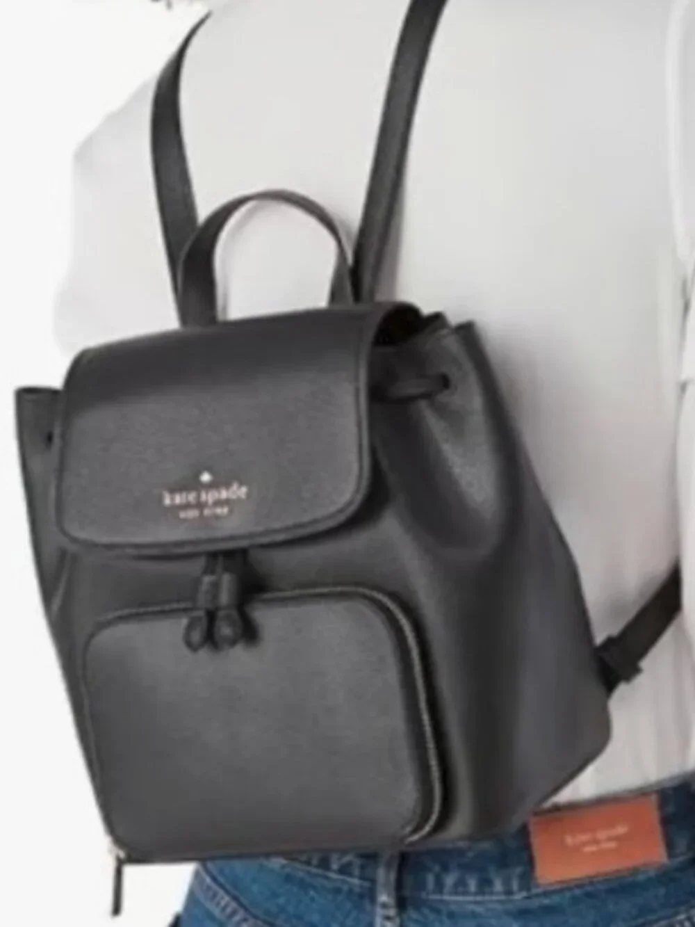 Kate Spade New York Black Leather Backpack